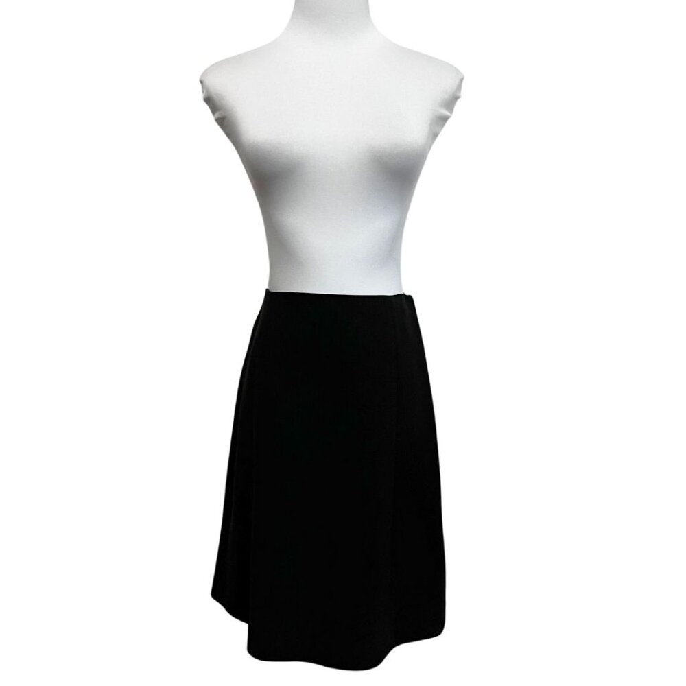 ARITZIA BABATON BLACK A-LINE MINI SKIRT - 6